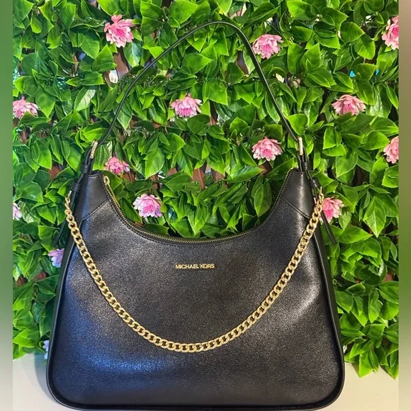 New Michael Kors Large Wilma Black Shoulder Bag - Picture 3 of 12